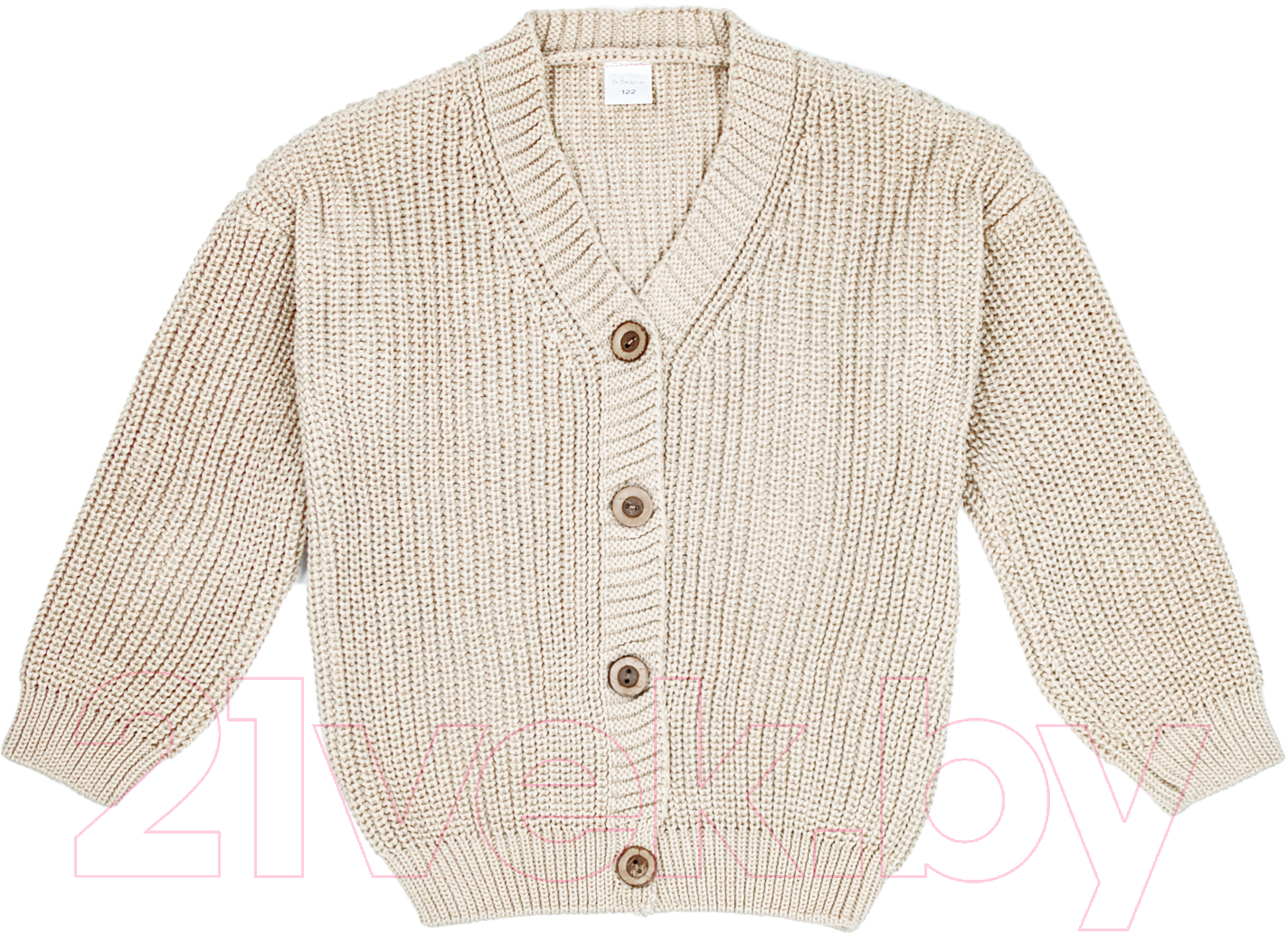 Кардиган детский Amarobaby Knit / AB-OD21-KNIT19/33-134 (молочный, р. 134)