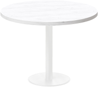 Обеденный стол Millwood Хельсинки Л18 D90 (белый/металл белый) - 