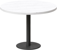 Обеденный стол Millwood Хельсинки Л18 D100 (дуб белый Craft/металл черный) - 