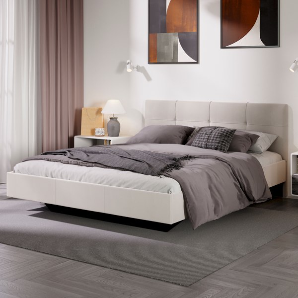 Купить Двуспальная кровать ТриЯ Элис тип 1 с мягкой обивкой 160x200  