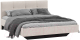 Двуспальная кровать ТриЯ Элис тип 1 с мягкой обивкой 160x200 (велюр бежевый) - 