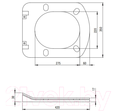 Унитаз подвесной Deante Hiacynt New CDYD6ZPW