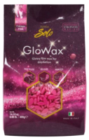 Воск для депиляции ItalWax Glowax Cherry Pink Вишня горячий пленочный в гранулах (400г) - 