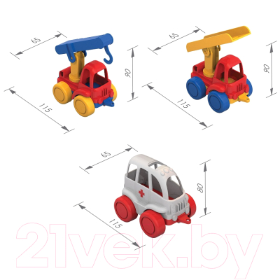 Набор игрушечных автомобилей Нордпласт Нордик МЧС / 214