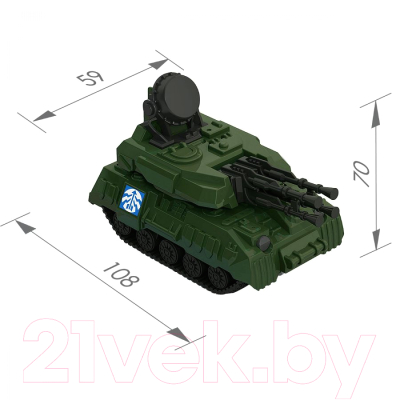 Изображение товара Танк игрушечный Нордпласт Зенитная установка Салют / 344