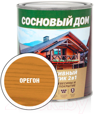 Защитно-декоративный состав Сосновый дом Орегон (800мл)