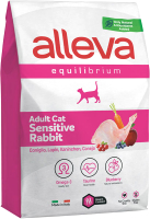 Сухой корм для кошек Alleva Эквилибриум Сенситив с кроликом взрослых кошек / P61046 (10кг) - 