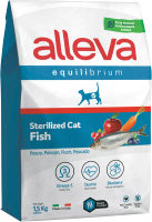 Сухой корм для кошек Alleva Эквилибриум с рыбой для кастрир. и стерилиз. / P61074 (1.5кг) - 