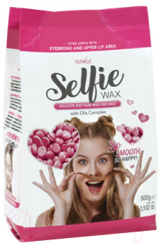 Воск для депиляции ItalWax Selfie горячий пленочный для лица (500г)