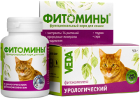 

Витамины для животных Veda, Фитомины с урологическим фитокомплексом