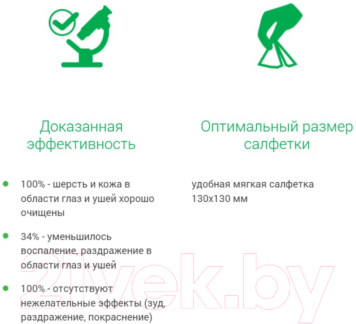 Влажные салфетки для ухода за животными Фармакс Ф Айда гулять для глаз и ушей (80шт) — фото 6