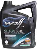 Моторное масло WOLF OfficialTech 5W30 SP Extra / 65648/4 (4л) - 