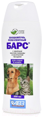 Шампунь для животных Агроветзащита Барс для собак и кошек / AB1292 (250мл)
