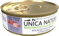 

Влажный корм для кошек Unica, Natura тунец, индейка