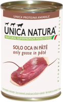 

Влажный корм для собак Unica, Natura паштет из гусятины