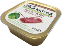 Влажный корм для собак Unica Natura для мелких пород гусиный паштет (150г) - 