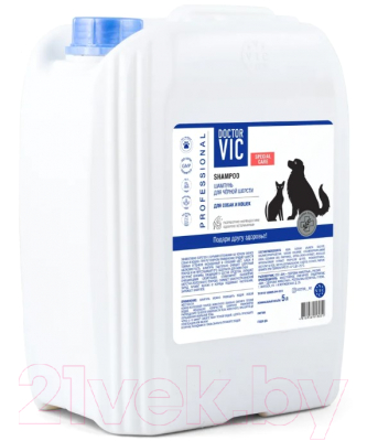 Шампунь для животных Doctor VIC Для черной шерсти собак и кошек (5л)