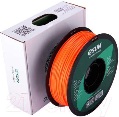 Пластик для 3D-печати eSUN PLA + / т0032298 (2.85 мм, 1 кг, оранжевый)
