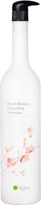 Шампунь для волос O'right Peach Blossom Volumizing Shampoo (1л)