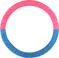 Чехол для гимнастического обруча Indigo SM-400 (голубой/розовый) - 