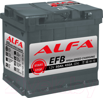 Автомобильный аккумулятор ALFA battery EFB R / ALefb 50.0 (50 А/ч)