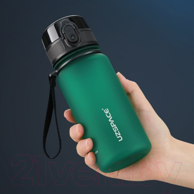 Бутылка для воды UZSpace Colorful Frosted Bright green / 3034 (350мл, зеленый)