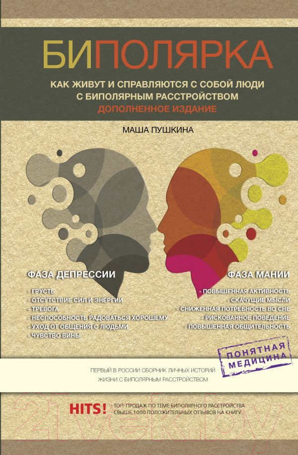 Книга АСТ Биполярка: как живут и справляются с собой люди (Пушкина М.)