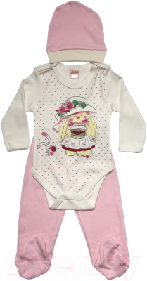Комплект одежды для малышей Cicix 2083/7 (р.68, розовый)