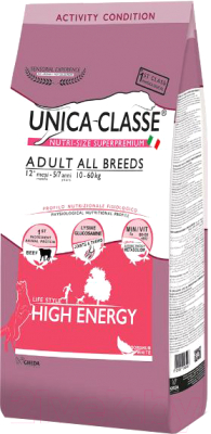 Сухой корм для собак Unica Classe для взрослых собак средних и крупных пород говядина (12кг)