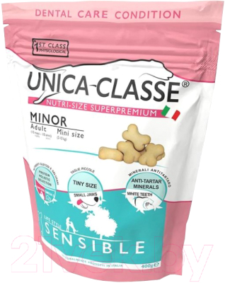 Лакомство для собак Unica Classe Minor Sensible Печенье для собак мелких пород (400г)