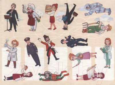 Изображение товара Развивающая книга Айрис-пресс IQ задачки. Кто кем работает? (Куликова Е.Н.)