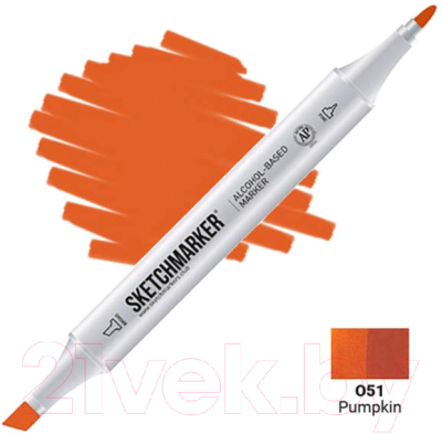 Маркер перманентный Sketchmarker Brush Двусторонний O51 / SMB-O51 (тыква)