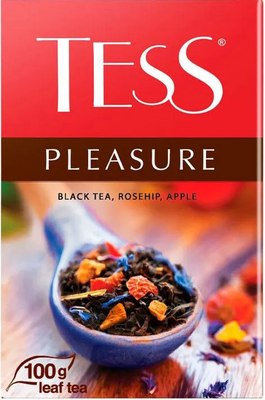 Чай листовой Tess Pleasure черный (100г) - 