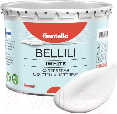 Краска Finntella Bellili 4D / F-03-0-3 (2.7л, глубоко-матовая белизна)