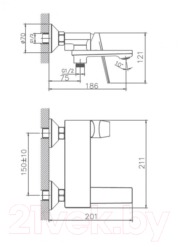 Смеситель Haiba HB60533-3 — фото 4