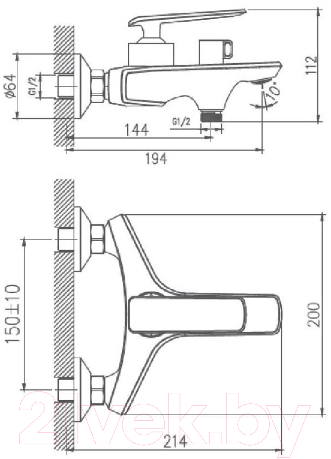 Смеситель Haiba HB60548-8 — фото 2