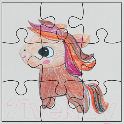 Изображение товара Набор белого картона Каляка-Маляка КБМКМС16 (16л)