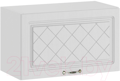Шкаф навесной для кухни ТриЯ Бьянка 1В6Г (белый/дуб белый)