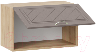 Шкаф навесной для кухни ТриЯ Бьянка 1В6Г (дуб крафт золотой/дуб серый)