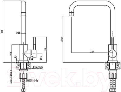 Смеситель Haiba HB71304-4