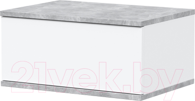 Комплект мебели для спальни Интерлиния Quartz-17 (белый платинум/бетон)