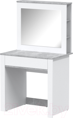 Комплект мебели для спальни Интерлиния Quartz-18 (белый платинум/бетон)