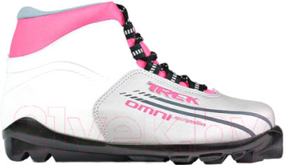 Ботинки для беговых лыж TREK Omni SNS (серебро/розовый, р-р 41)
