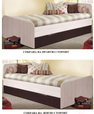 Односпальная кровать Мебель-Класс Лира-1 (сонома)