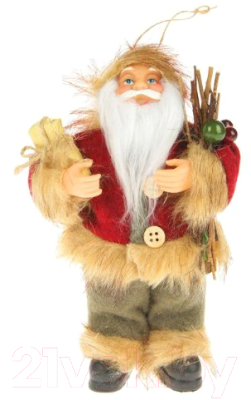 Фигура под елку Зимнее волшебство Дед Мороз с веточками / 2357059