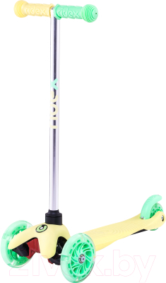Самокат детский Ridex Zippy 3D 120/80мм (желтый)