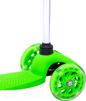 Самокат детский Ridex Zippy 3D 120/80мм (зеленый)