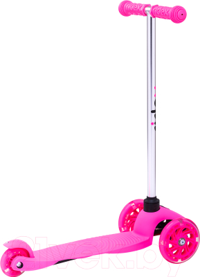 Самокат детский Ridex Zippy 3D 120/80мм (розовый)