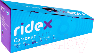 Самокат детский Ridex Smart 3D 120/80мм (синий)
