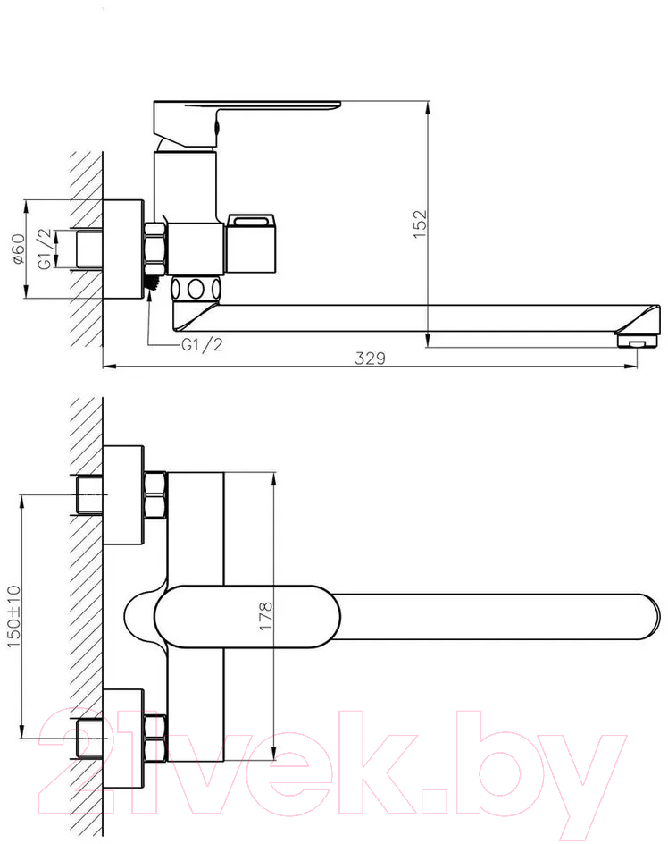 Смеситель Haiba HB22590-7 — фото 2